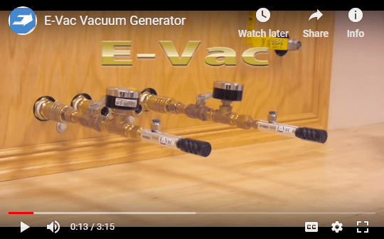 Porous and Non-Porous E-Vac Vacuum Generators