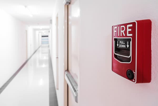 Fire alarm in an office