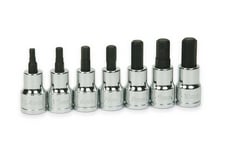 Williams JHW31904 Hex Bit Socket Set 3-8 Drive 7 Piece Metric Standard