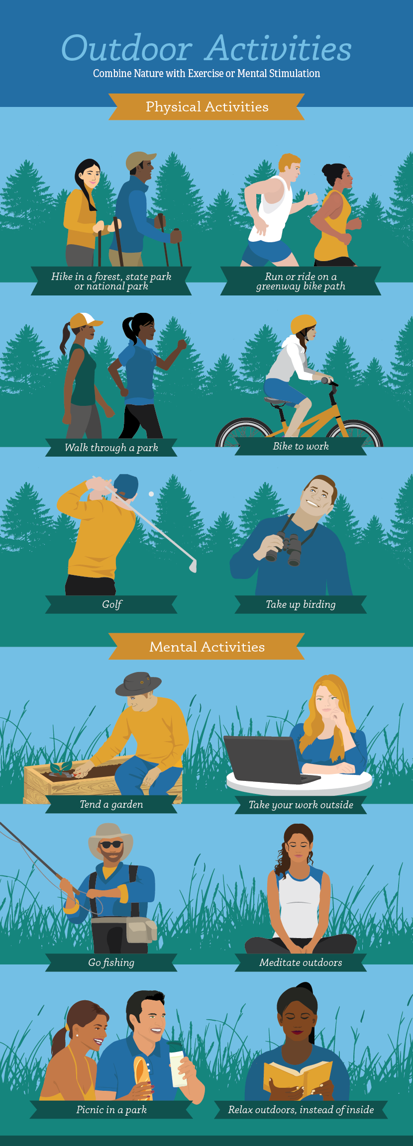 Easy Outdoor Activities - Mental Health Benefits of the Outdoors